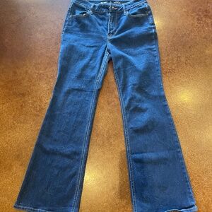 Old Navy Wide Flare Dark Jeans